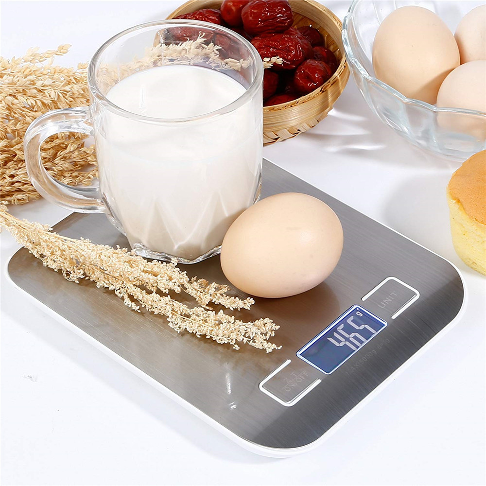 Kitchen Baking Scale - 5kg/10kg充電式ステンレス電子スケールキッチンスケール家庭用ジュエリー食品スナック重量りベーキングツール