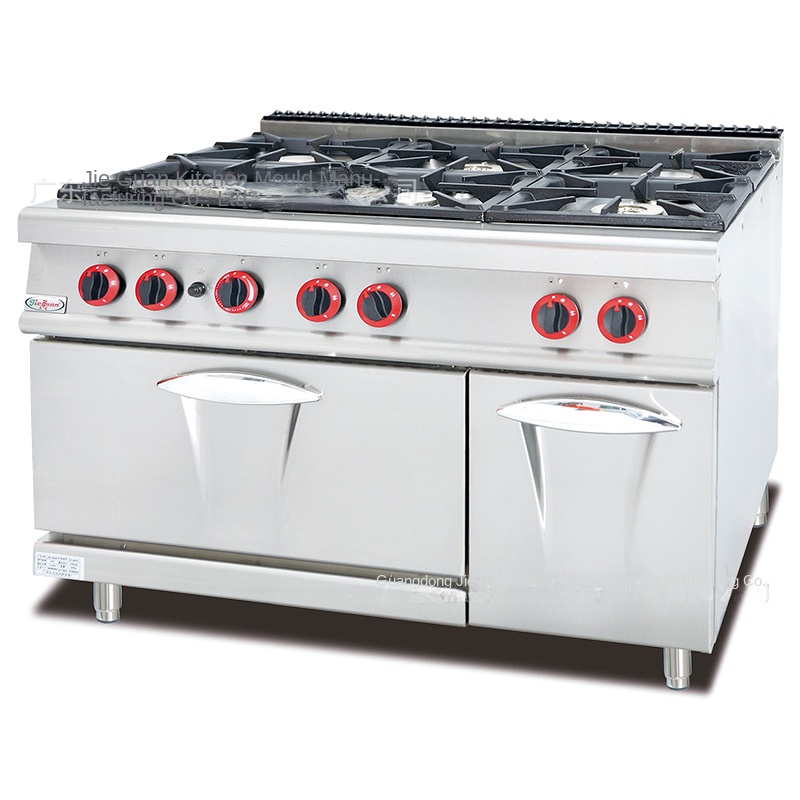 Kitchen And Baking - ジーグァン GH-797A 業務用厨房コンロ 縦型ガス6口ウエスタンスタイルオーブン 6眼オーブン 小型炒め物・焼き物用