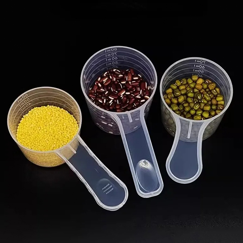 Kitchen Baking Scale - スケール付きプラスチック計量コーヒースクープ、ベーキング用品、粉乳、実験室液体スプーン、キッチンアクセサリー、15-120ml、2-10個
