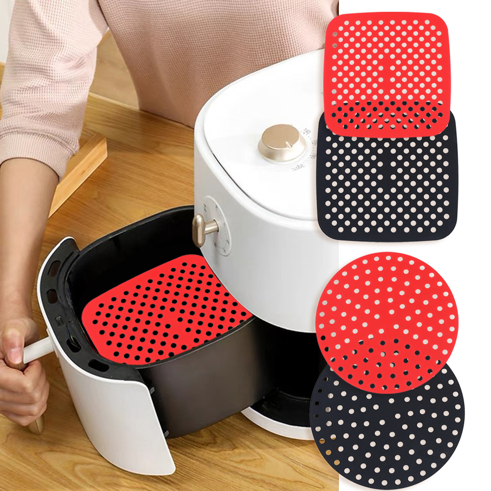 Kitchen Baking Mat - 高品質エアフライヤーシリコンマットキッチンアクセサリーテフロン加工ベーキングマットペストリーツールアクセサリー耐熱皿オイルマット
