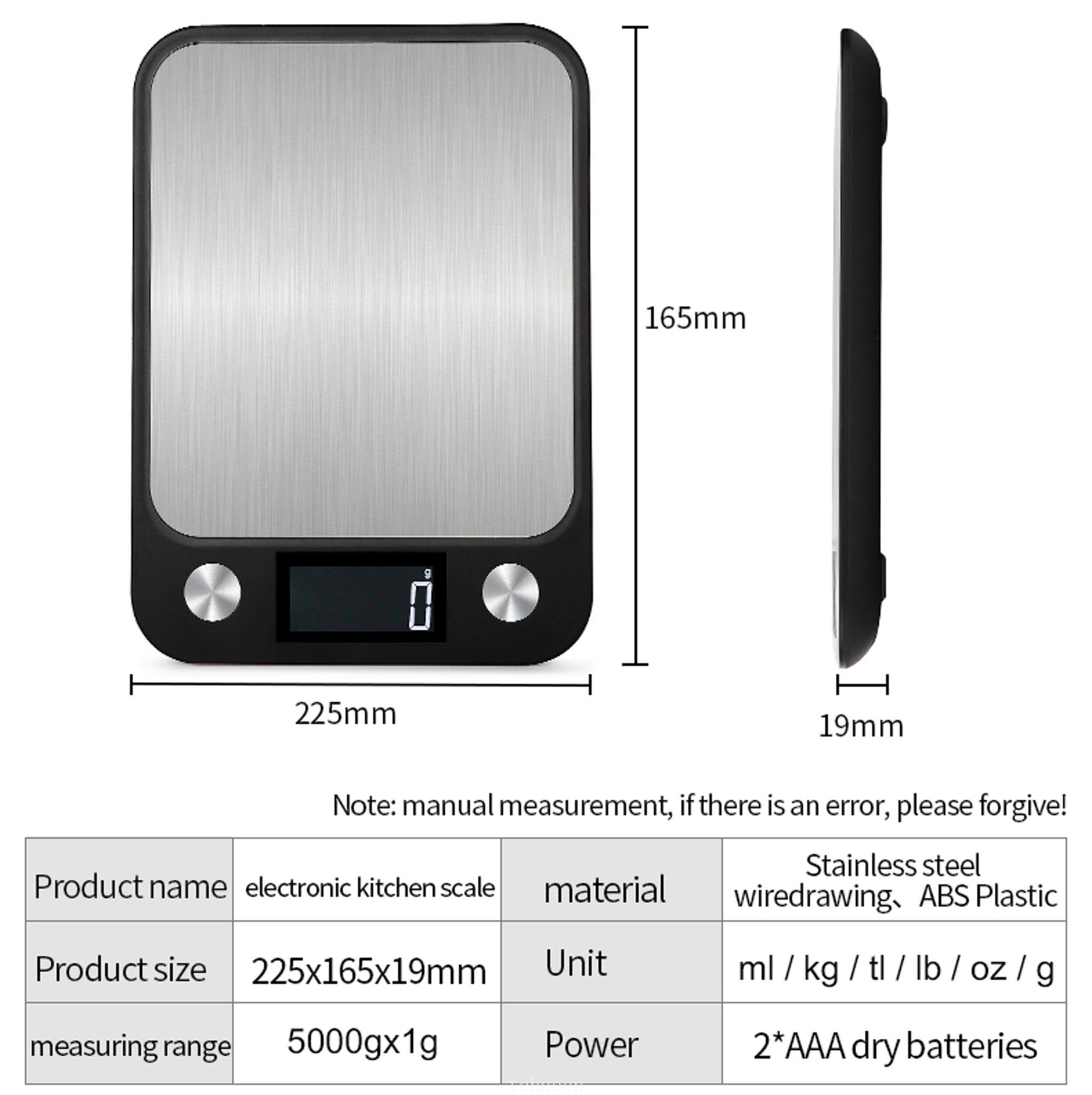 キッチンスケール 5/10/15Kg 計量食品コーヒー天秤デ - Kitchen Baking Scale のレビューと価格