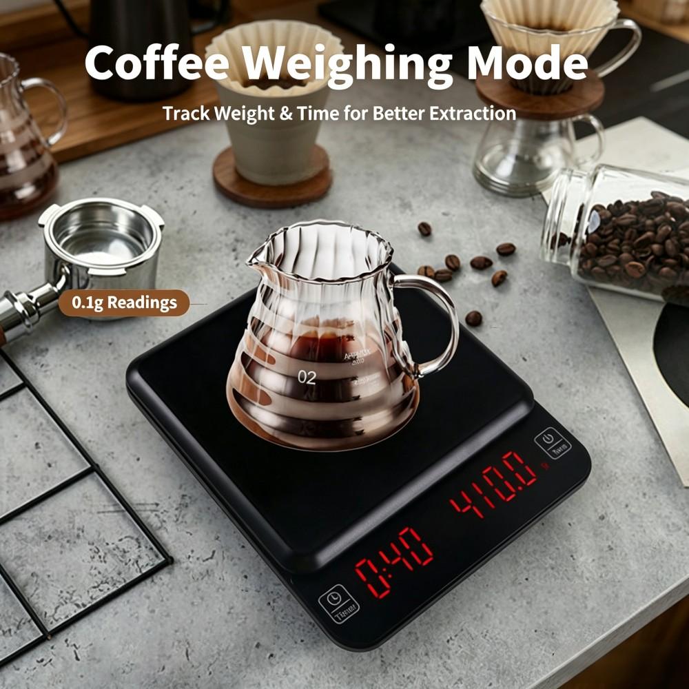 3kg/0.1g高精度デジタルコーヒースケール、LEDポータ - Kitchen And Baking のレビューと価格