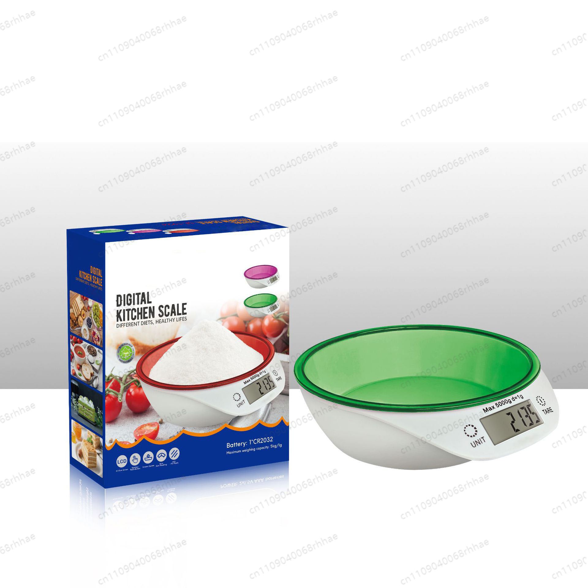 高精度デジタルキッチンスケール（ボウル付き）、小麦粉の製菓や - Kitchen Baking Scale のレビューと価格