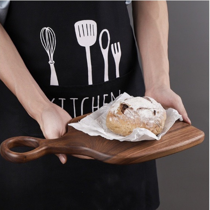 ブラックウォールナット固体まな板木製トレイピザボードまな板キ - Kitchen And Baking のレビューと価格