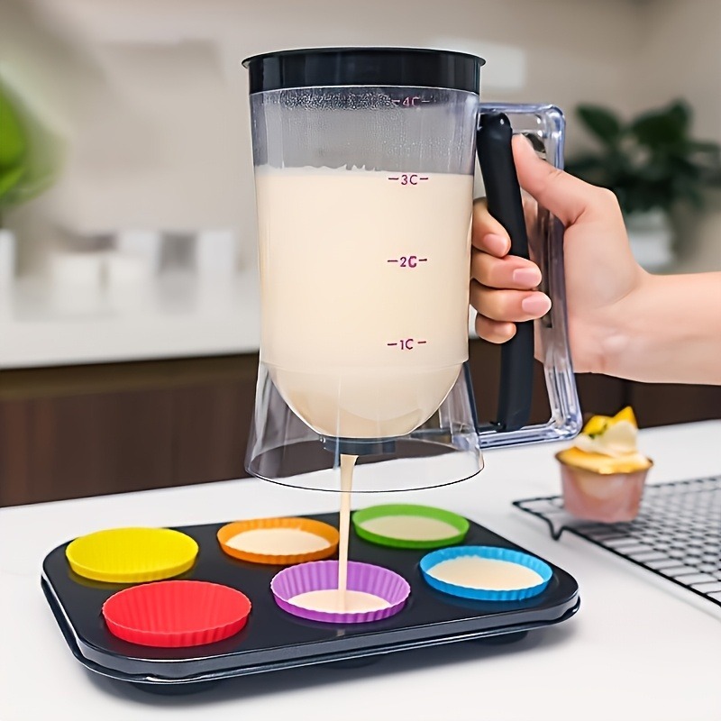 多目的手持ちプラスチック製生地ディスペンサー 計量カップ付き - Kitchen Baking Scale のレビューと価格