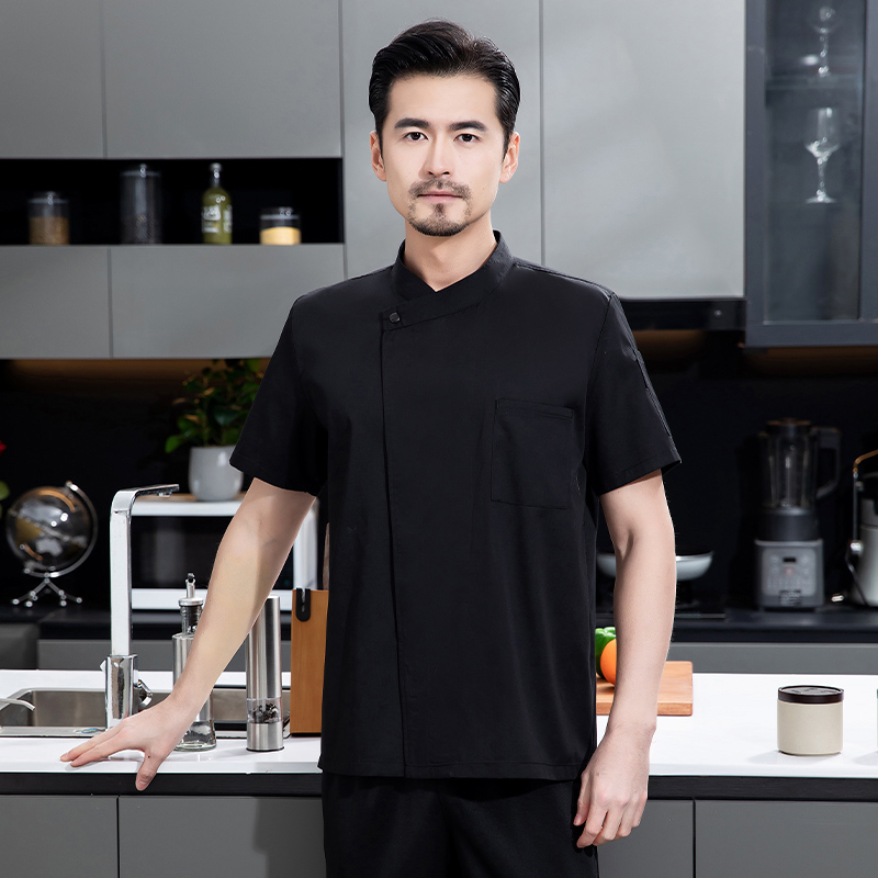 夏シェフ制服 3 セット通気性黒白レストランキッチン作業服フ - Kitchen Set Bakery のレビューと価格