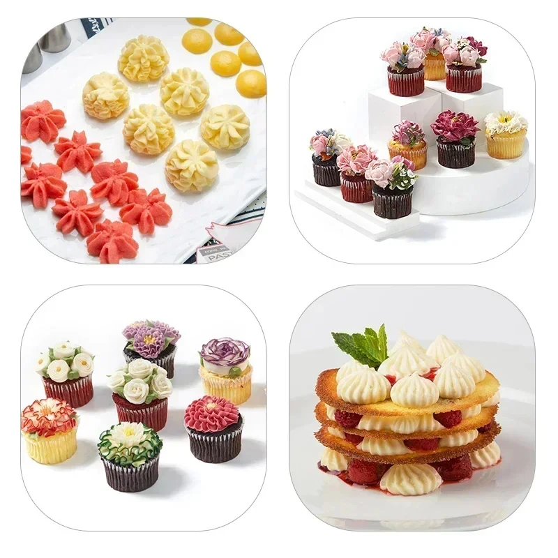 1-6セットペストリーバッグとステンレス鋼ケーキノズルキッチ - Kitchen Set Bakery のレビューと価格