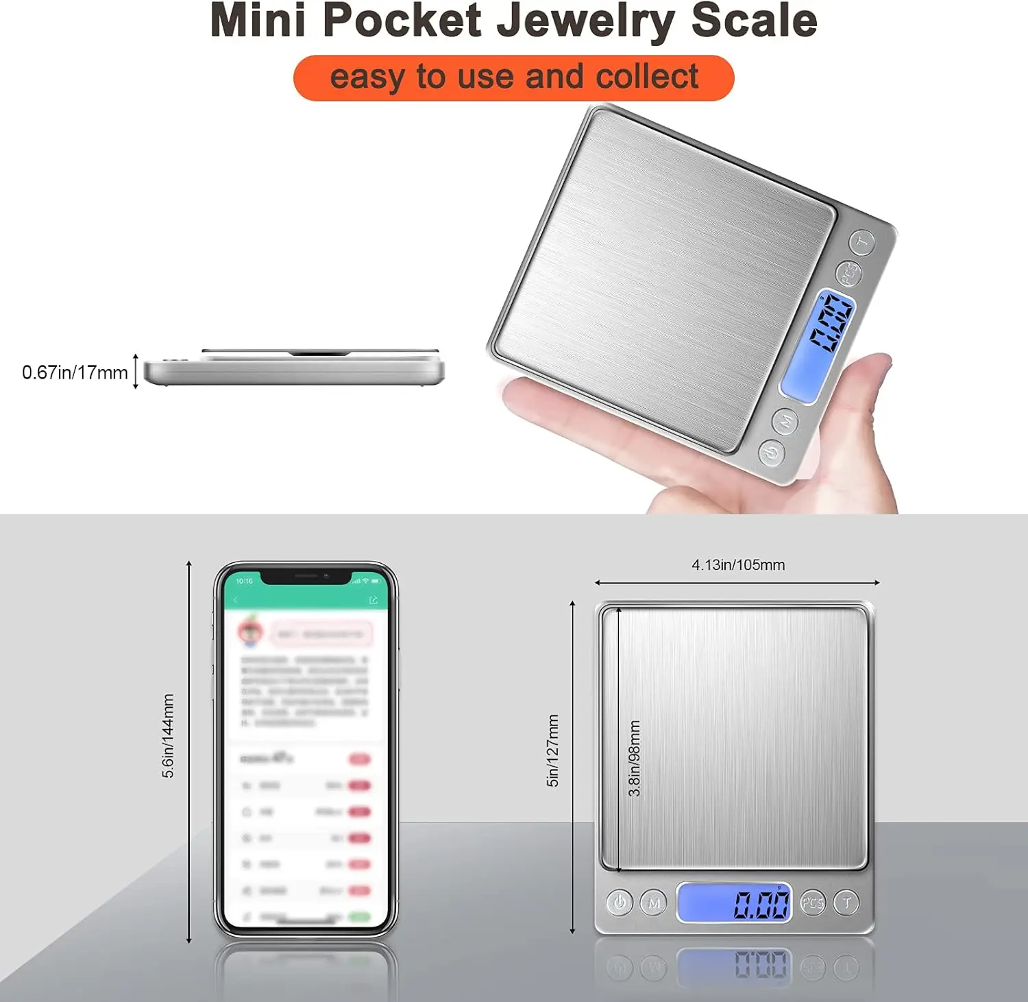 LCDデジタルジュエリースケール 3kg 0.1g/500g - Kitchen Baking Scale のレビューと価格