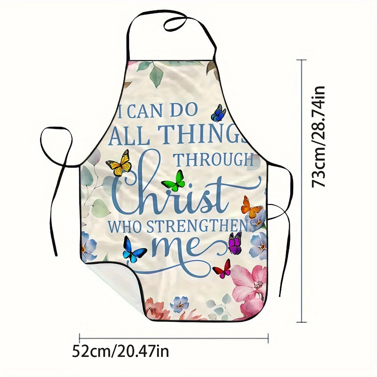 1pc インスピレーションを与える宗教的な引用と蝶の花柄プリ - Kitchen Baking Quotes のレビューと価格
