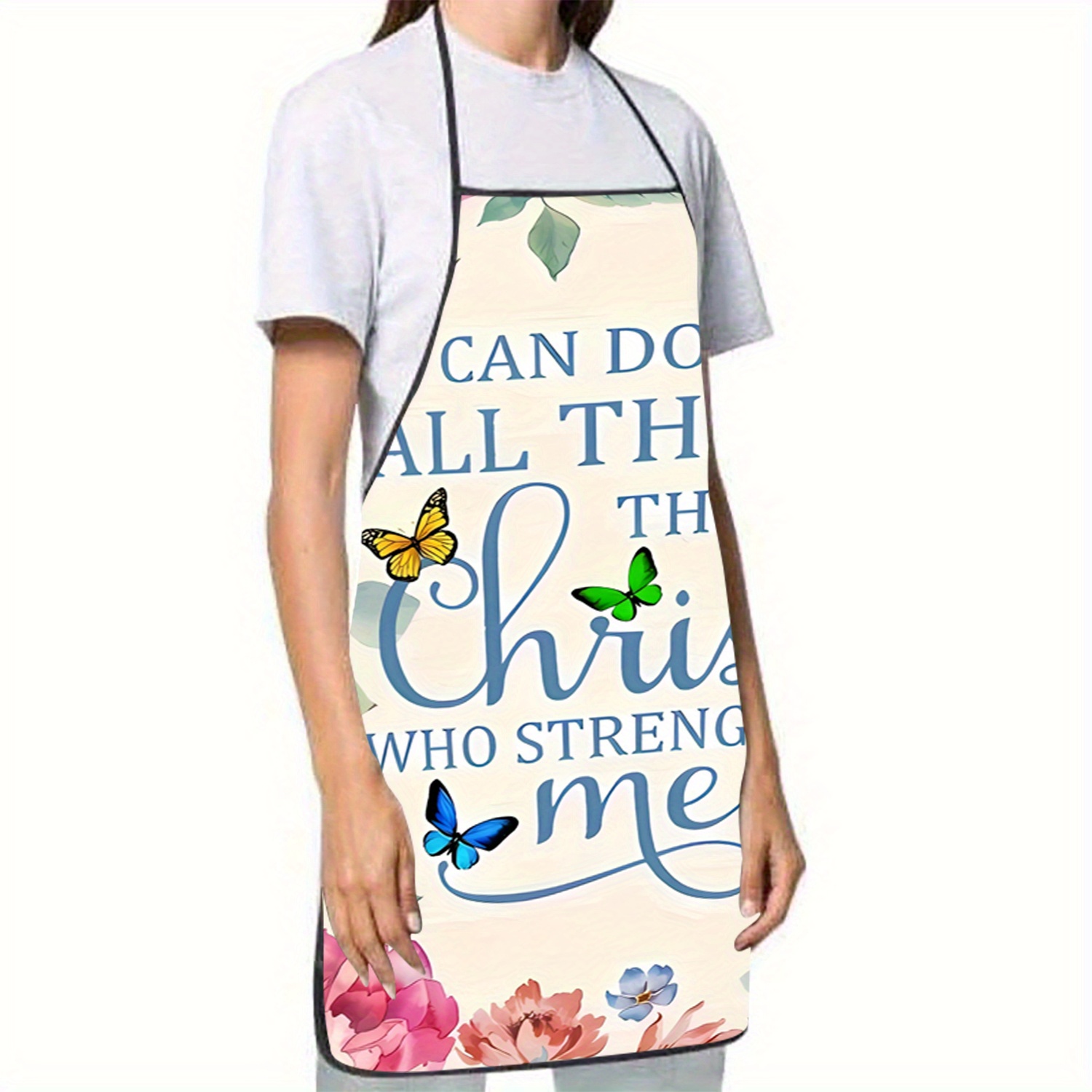 1pc インスピレーションを与える宗教的な引用と蝶の花柄プリ - Kitchen Baking Quotes のレビューと価格