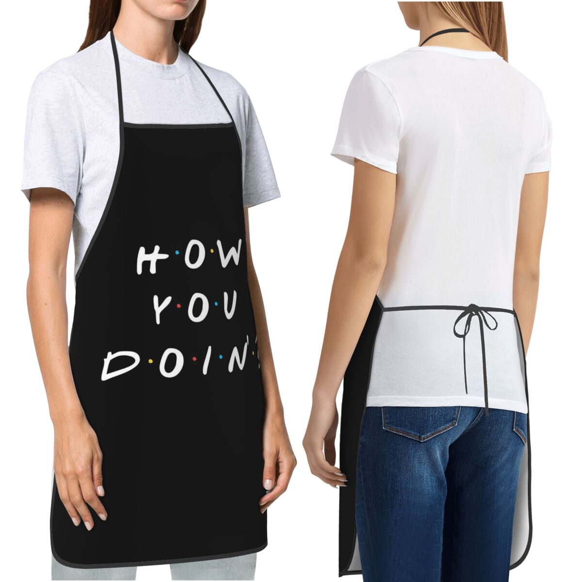 フレンズテレビ番組「How You Doin」の名言エプロン - Kitchen Baking Quotes のレビューと価格