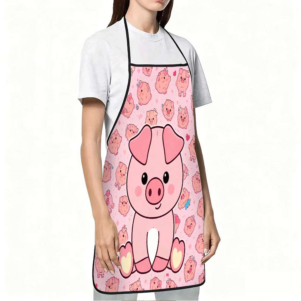 楽しい動物をテーマにしたエプロン1枚、キュートで甘いピンクの - Kitchen Baking Ideas のレビューと価格
