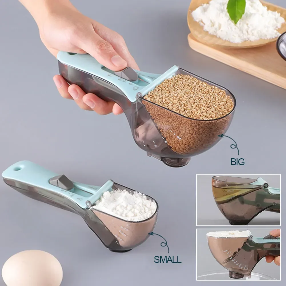 スケール付きの調整可能なプラスチック計量スプーン、ベーキング - Kitchen Baking Scale のレビューと価格
