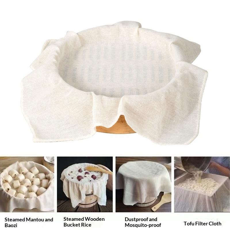 3 個ラウンド純綿蒸し布 40/60 センチメートルノンステ - Kitchen Baking Mat のレビューと価格