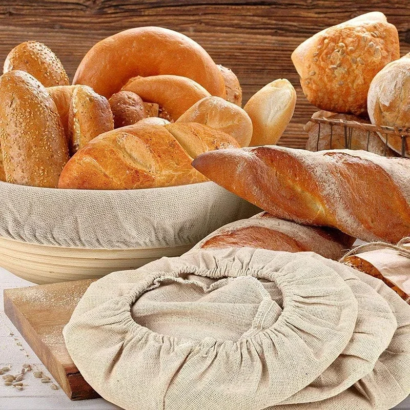 1/3 個パンバスケットライナー布セット 10 インチラウン - Kitchen Baking Mat のレビューと価格