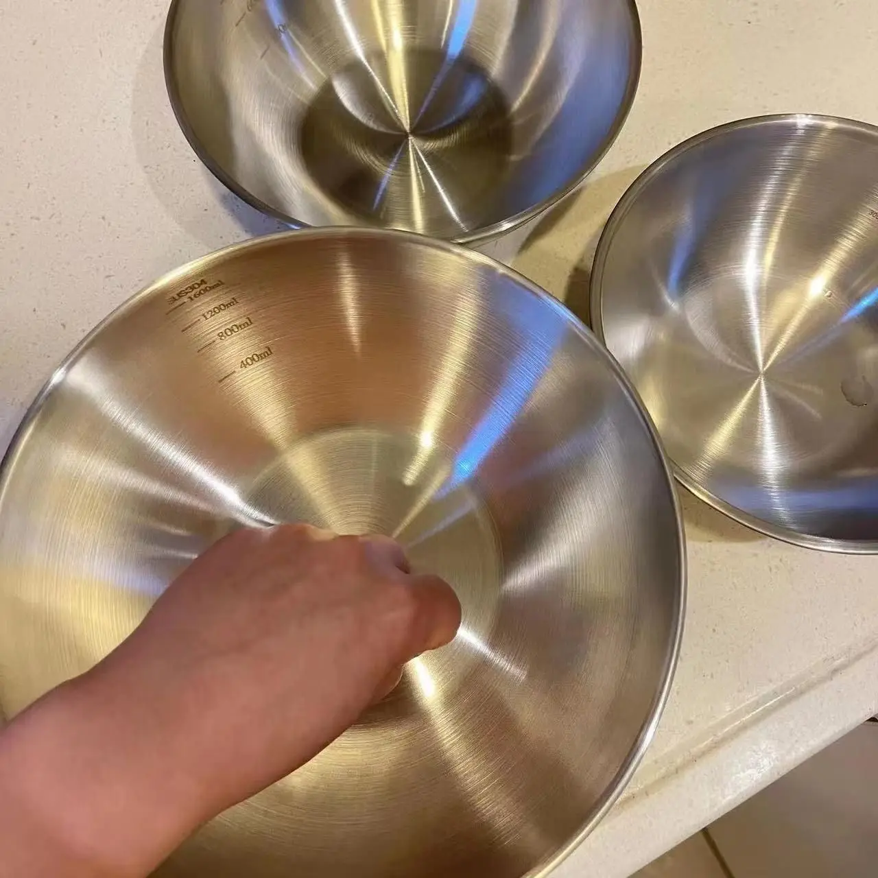 1～3個のステンレス製ボウルセット、計量機能付き、調理、ベー - Kitchen Baking Scale のレビューと価格