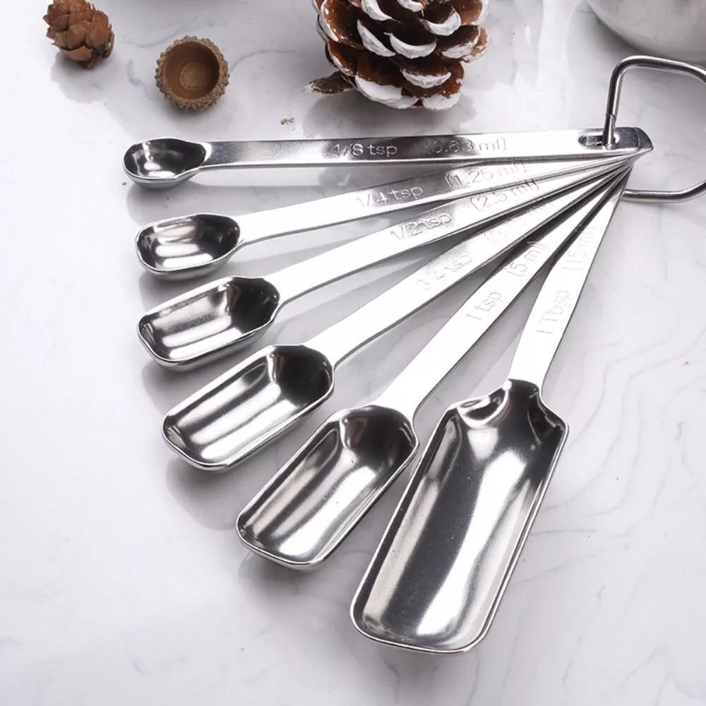 スケール付きステンレス鋼計量スプーン、キッチン用品、長方形の - Kitchen Baking Scale のレビューと価格