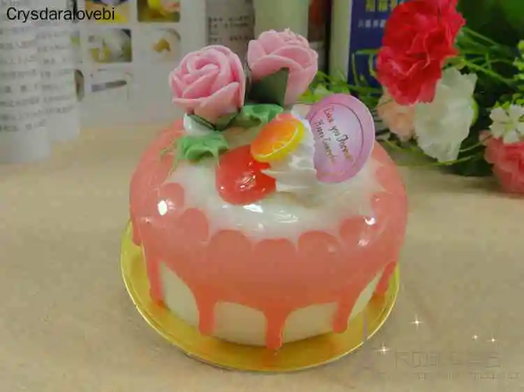 6 ピース/セットシミュレーションローズケーキ PU 小さな - Kitchen Set Bakery のレビューと価格
