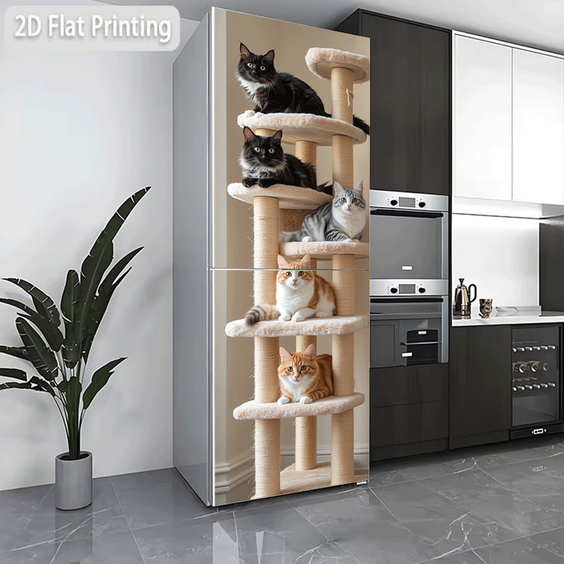 キッチン用の2Dパターン印刷冷蔵庫ステッカー、サイズ23.6 - Kitchen Queen のレビューと価格