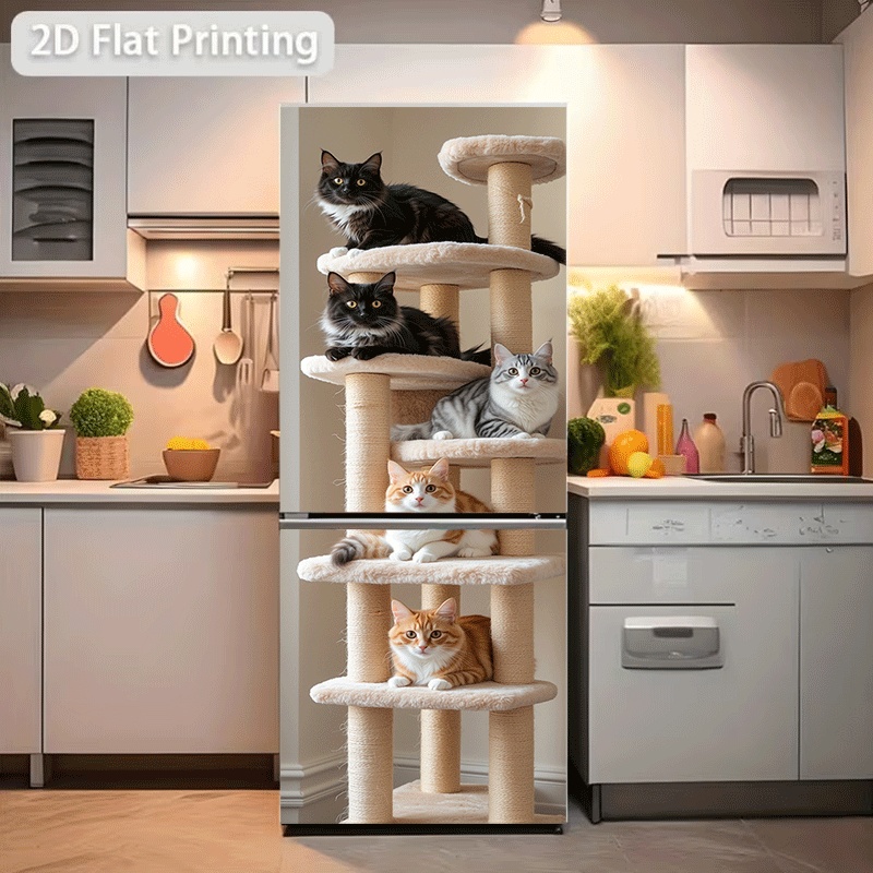 キッチン用の2Dパターン印刷冷蔵庫ステッカー、サイズ23.6 - Kitchen Queen のレビューと価格