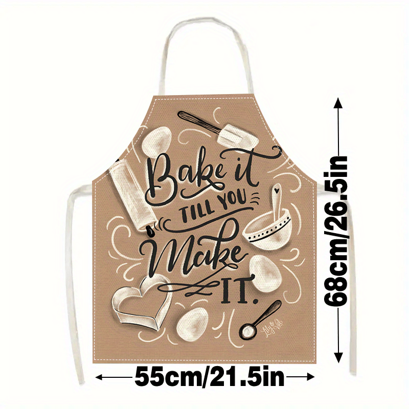 1pc ベーキングクイートエプロン ベージュ キッチン用品プ - Kitchen Baking Quotes のレビューと価格