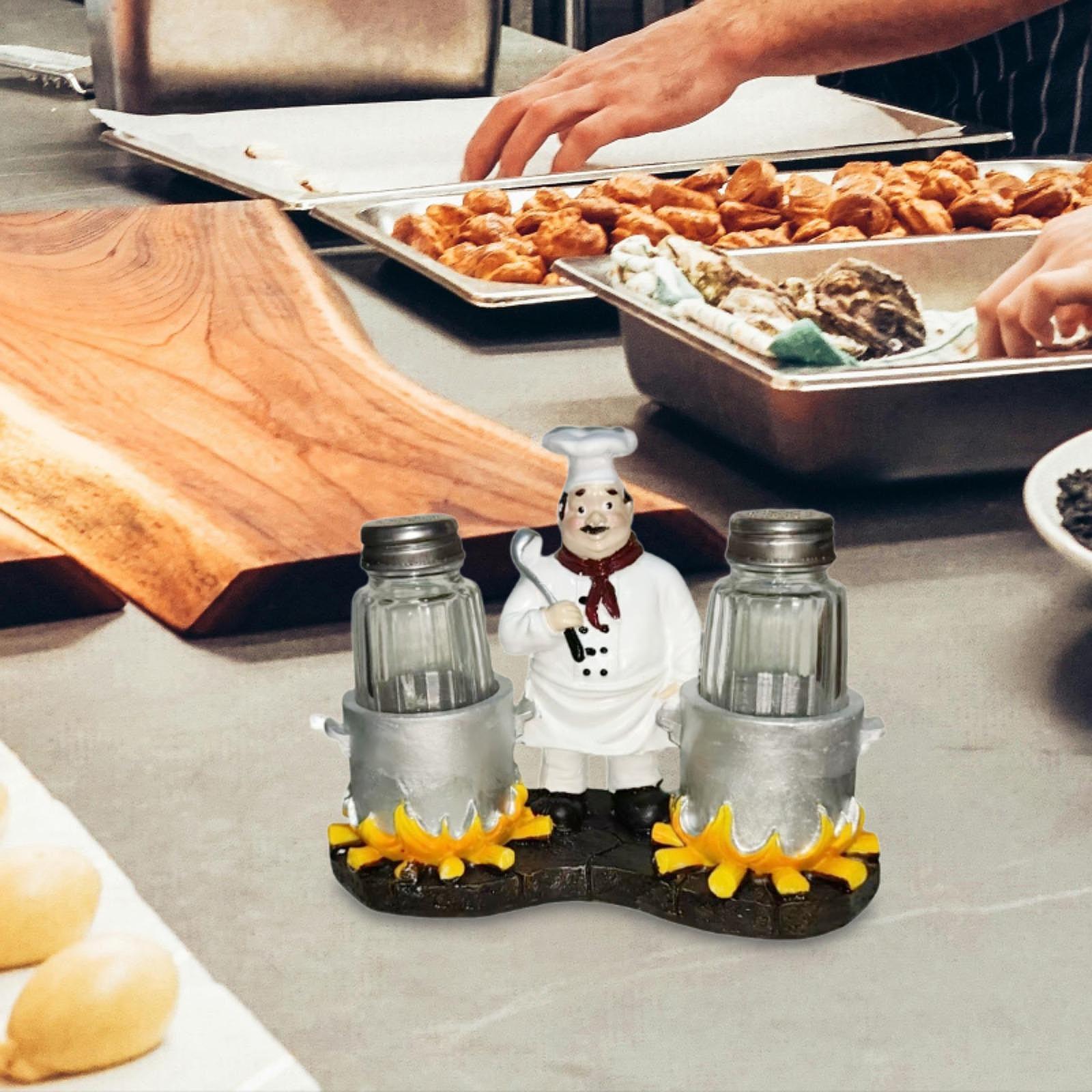 ペッパーシェイカーセットホルダー樹脂製詰め替え可能な装飾シェ - Kitchen Set Bakery のレビューと価格